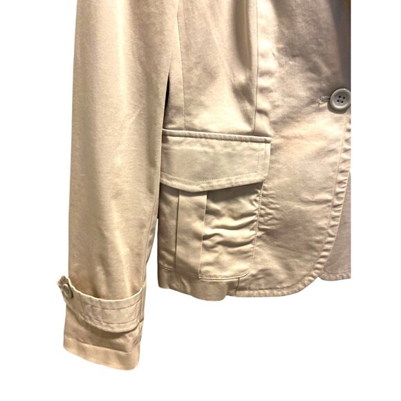 Victoria’s Secret Body By Victoria Blazer Beige Size 6 Y2K Neutral Minimalist - Picture 7 of 14